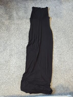 ASOS Petite Black Sleeveless Maxi Dress